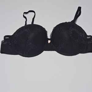 Juicy Couture 38C Black Lace Sexy Push Up Everyday Bra NWOT